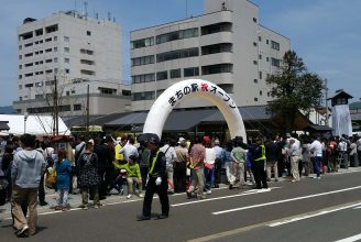 まちの駅オープンの様子