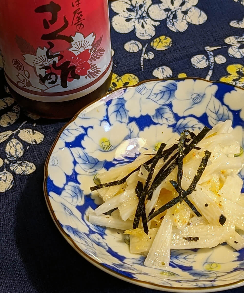 さくら酢でつくる長芋の酢の物