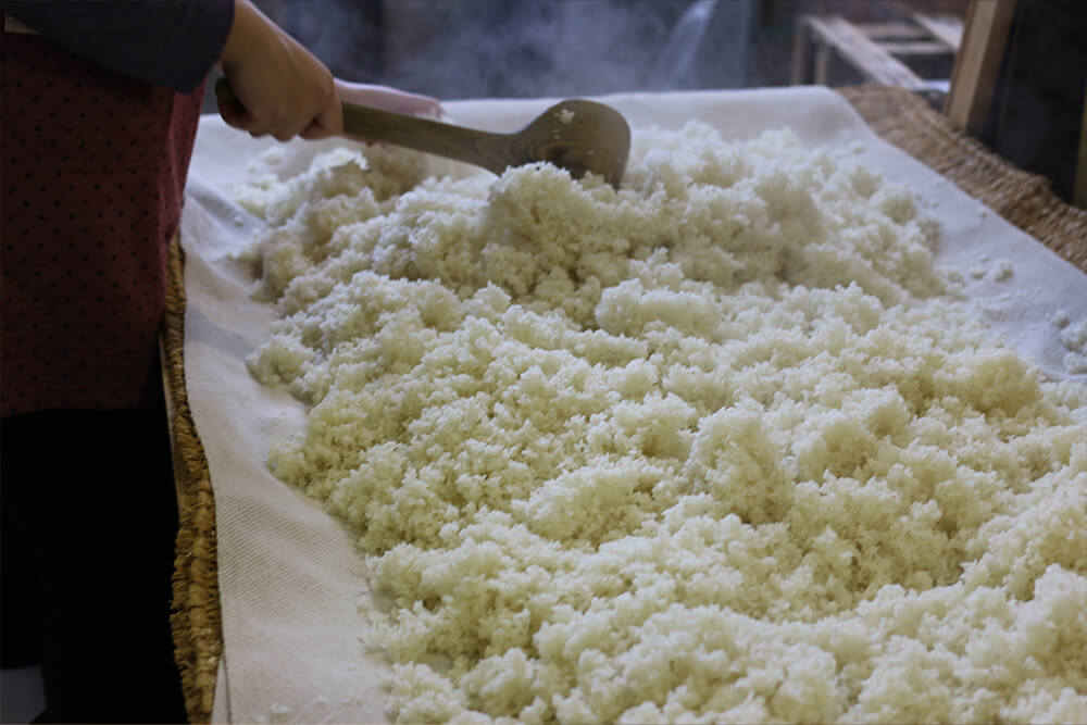 あま酒づくりの様子