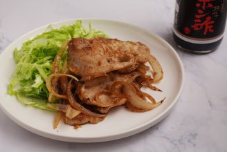 ポン酢で豚の生姜焼き