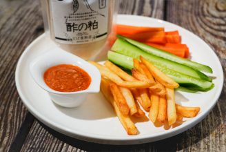 酢の粕でトマトディップソース